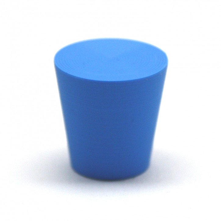 Möbelknopf Kegelstumpf Farbe Hellblau E13 / 1 Stück