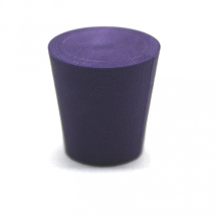 Möbelknopf Kegelstumpf Farbe Lila E02 / 3 Stück