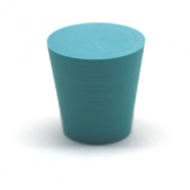 Möbelknopf Kegelstumpf Farbe Türkis E06 / 3 Stück