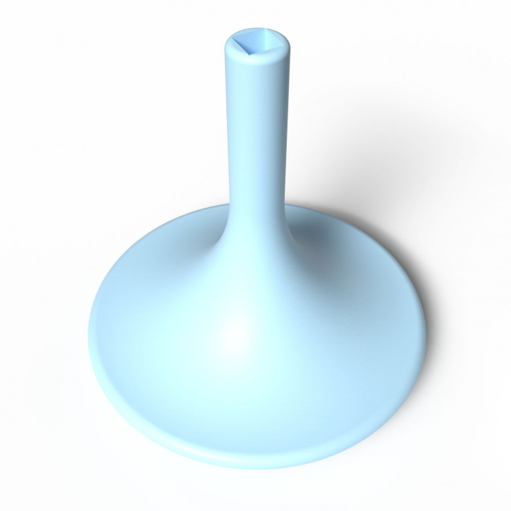 Aufsteller, Dekoration Rund für Herrnhuter Stern Babyblau B04