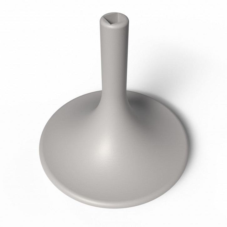 Aufsteller, Dekoration Rund für Herrnhuter Stern Hellgrau