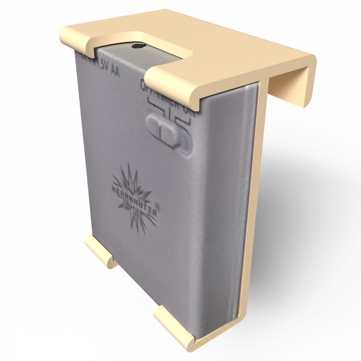 Fensterhalterung Batteriefach für Herrnhuter Stern Beige