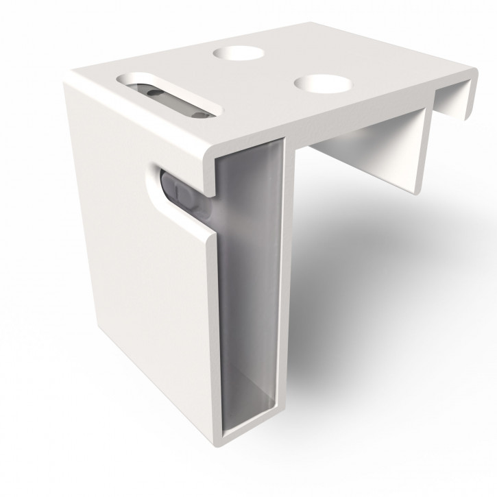 Batteriefach Rollo Fensterhalterung mit Blende für Herrnhuter Stern Weiß / bis 17.5mm