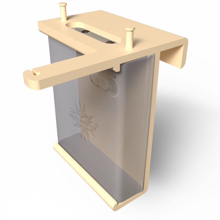 Batteriefach & Stern Fensterhalterung für Herrnhuter Stern Beige