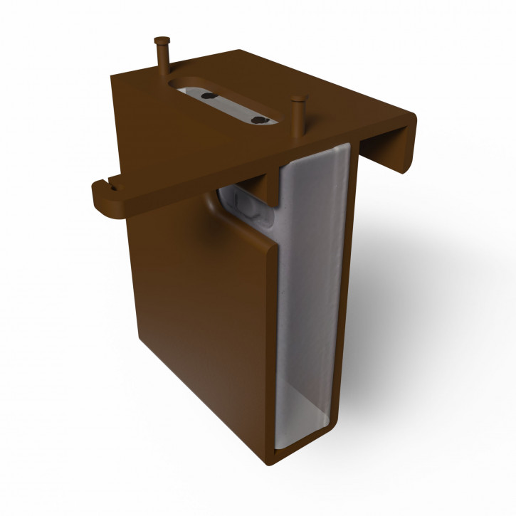 Batteriefach & Stern Fensterhalterung mit Blende für Herrnhuter Stern Braun