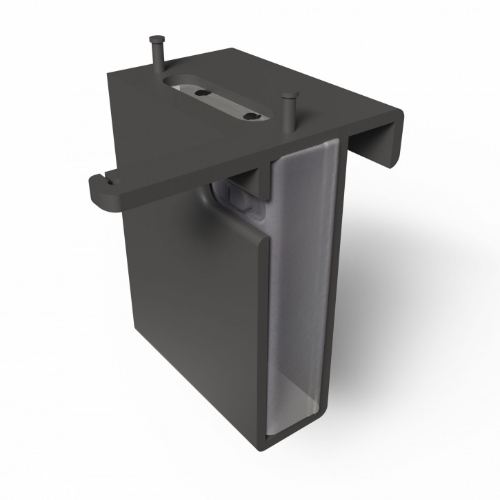 Batteriefach & Stern Fensterhalterung mit Blende für Herrnhuter Stern Grau