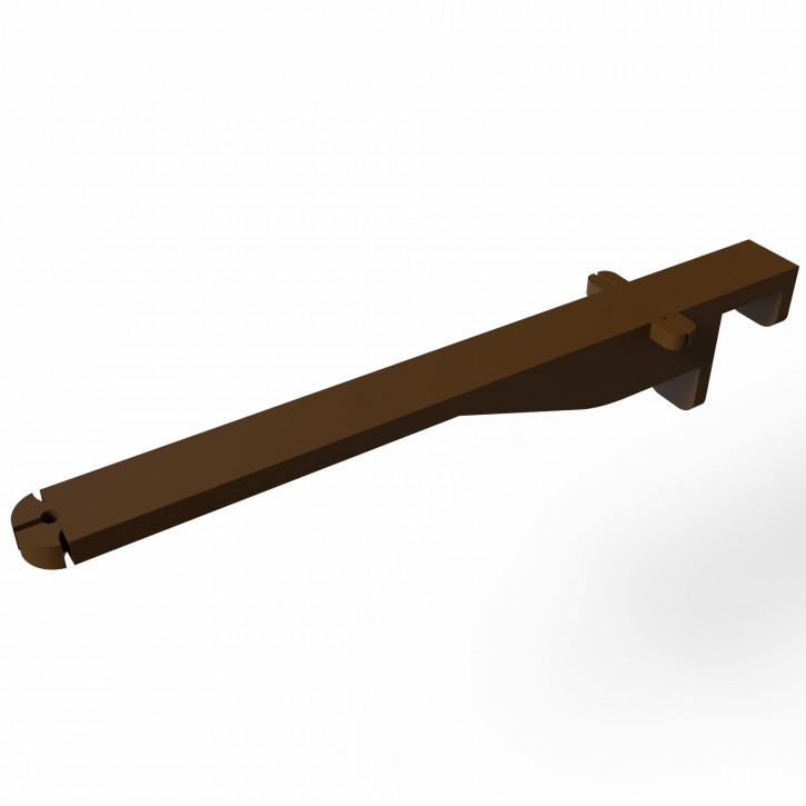 Lange Halterung, Fensterhalter für Herrnhuter Stern Braun / bis 17.5mm