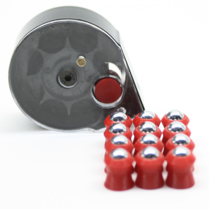 9mm (CAL.35) Bullet Plus H2 - 1,4g (60 Stück) Rot