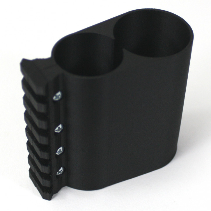 Carbon Tankklemme, Bottle Clamp 75mm mit 1x Picatinny für Evanix Viper 30