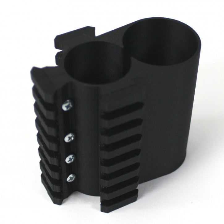 Carbon Tankklemme, Bottle Clamp 75mm mit 3x Picatinny für Evanix Viper 30