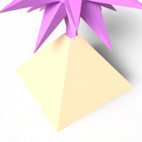 Aufsteller, Dekoration Pyramide für Herrnhuter Stern Weiß Matt